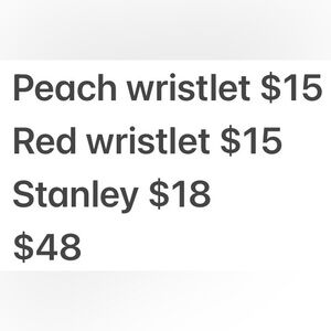 Peach Wristlet